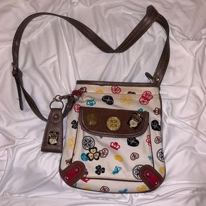 Kathy Van Zealand white crossbody purse